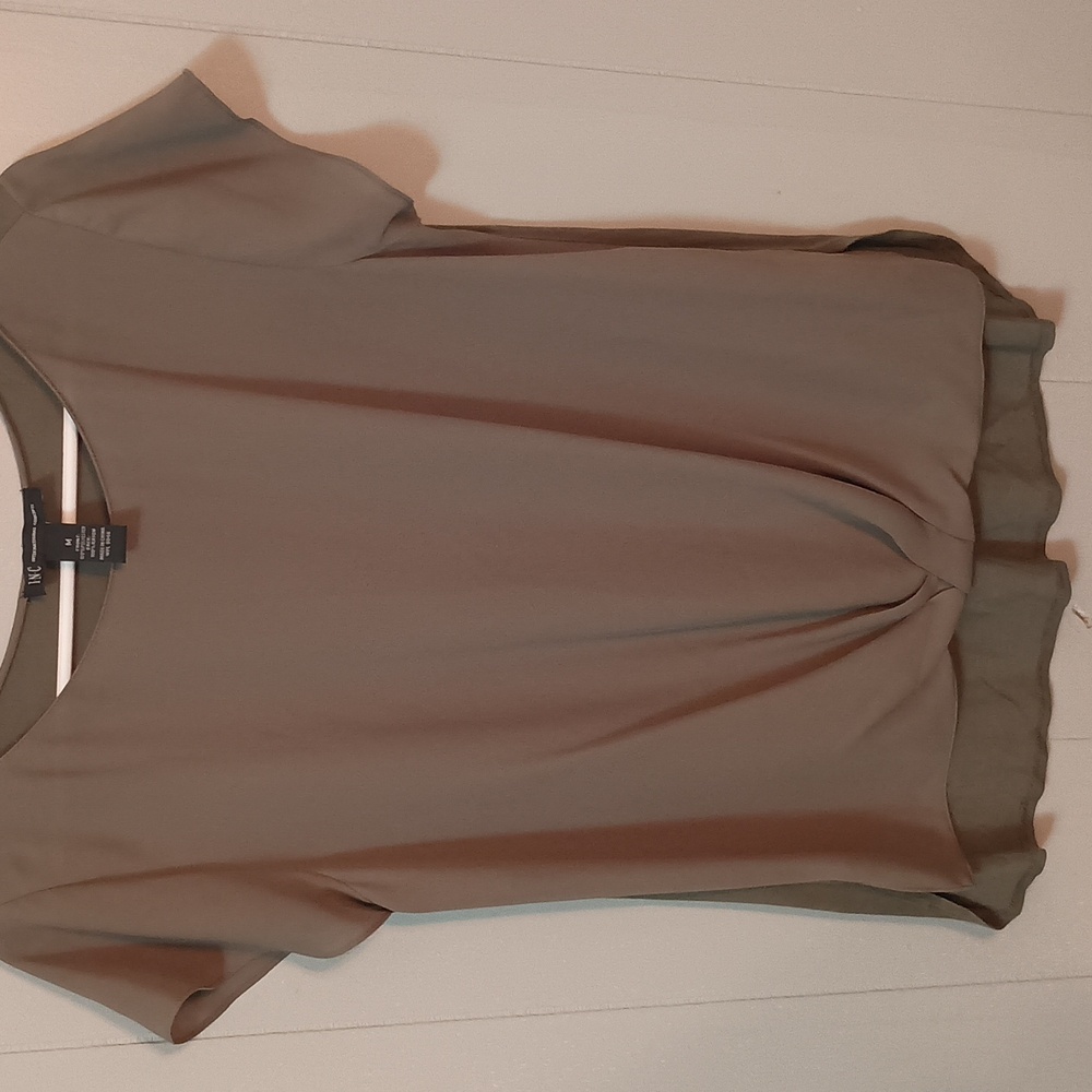 INC, Medium olive green blouse